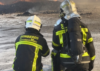 Vehículo de los Bomberos de la Comunidad de Madrid, fotografía de archivo