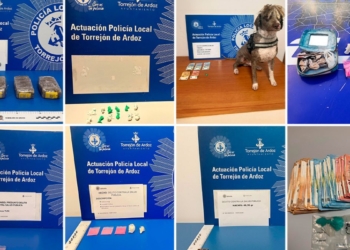 Varias intervenciones contra las drogas dejan detenidos y dos kilos de hachís incautados en Torrejón