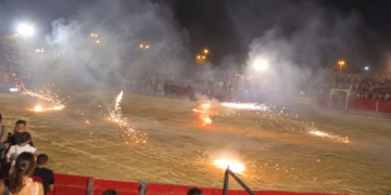 Un error con pirotecnia deja más de diez atendidos en una actividad infantil de las fiestas de Camarma