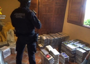Ocho detenidos tras localizar casi tres toneladas de cocaína en una casa rural y una nave de Guadalajara
