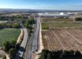 La terminal intermodal de Guadalajara-Marchamalo prepara su licitación tras finalizar las obras con una inversión de 30 millones 4 Fotografía aérea de la terminal intermodal de Guadalajara Marchamalo